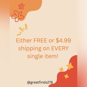 FREE or $4.99 Shipping